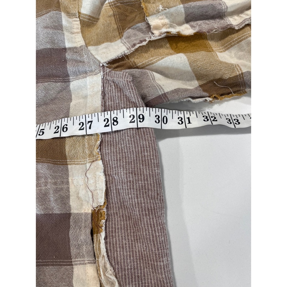 Easel Los Angeles Plaid Patchwork Distressed Over… - image 4